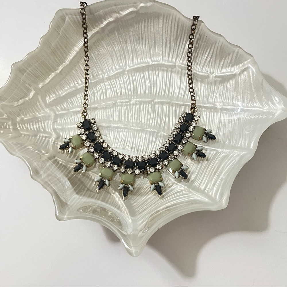 Stunning J.Crew Dune Brûlée Necklace Golden Amber & Iridescent, Gold Tone - Picture 7 of 7